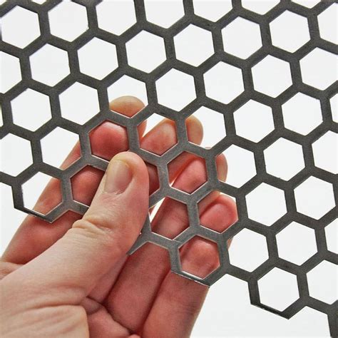 hex perforated sheet metal|hexagonal perforated metal.